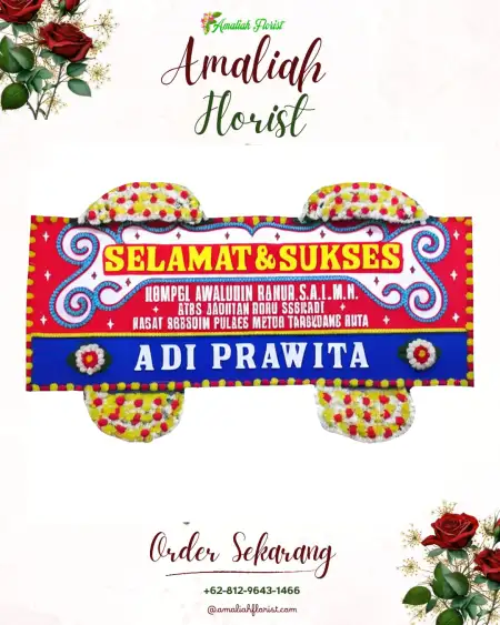 Papan Bunga Ucapan Selamat Siser